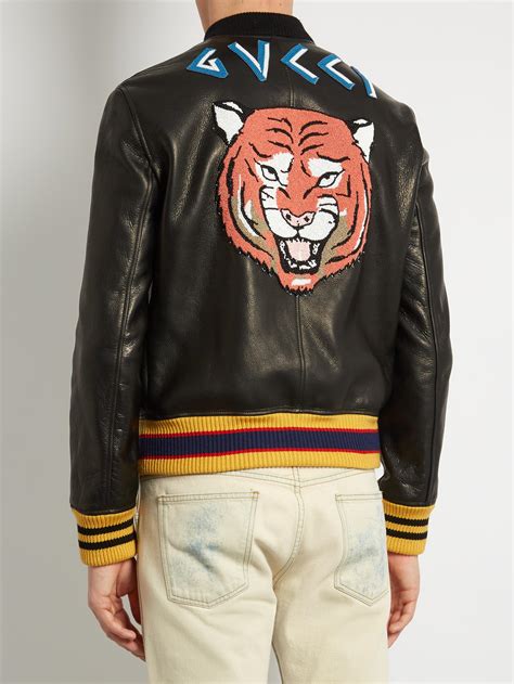 gucci jacket tiger black